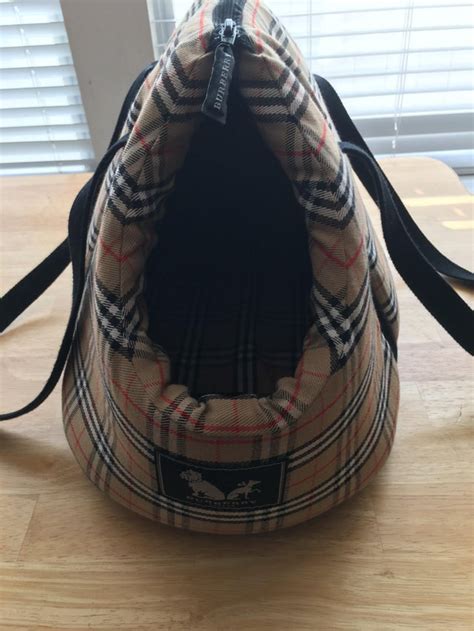 fake burberry pet carrier